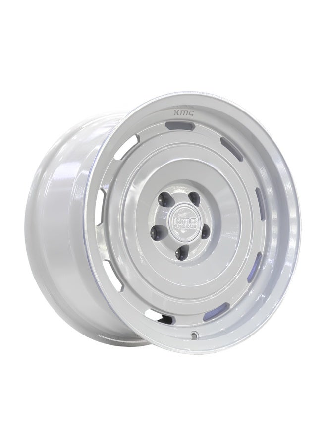 KMC KM720 ROSEWELL 17X8.5 5X108 CB60.1 ET10 GLOSS WHITE - Image 1